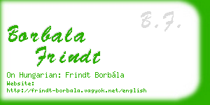 borbala frindt business card
